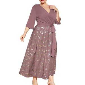 Graphic Print Tie Side A-line Dress